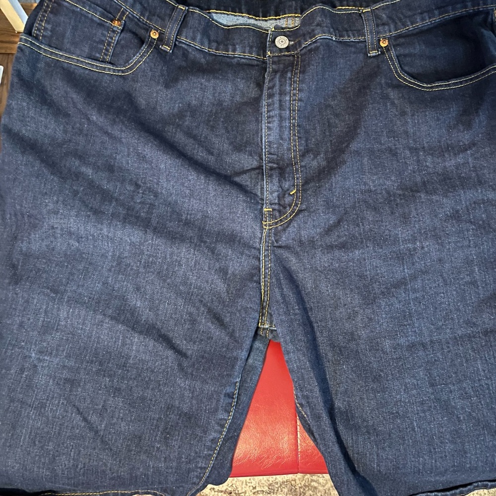 Levi's Dark Blue Denim 569 Jean Shorts 44 waist